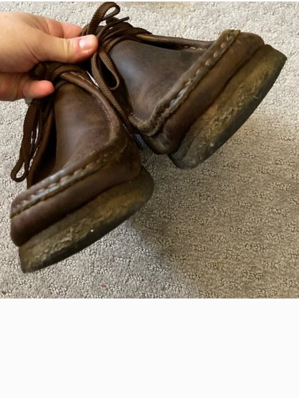 Clarks Original Wallabee leather chukka boots, Men's 10. - Picture 6 of 10